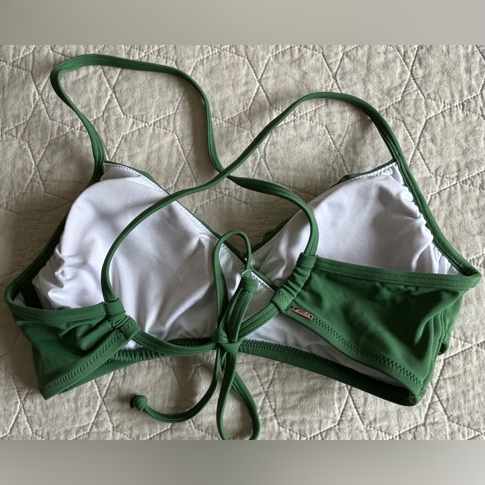 PINK Victoria's Secret 
Body Wrap Green Bikini Top - Picture 3 of 3